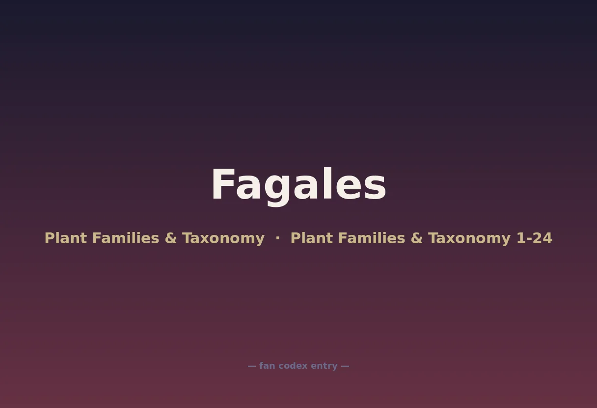 Fagales