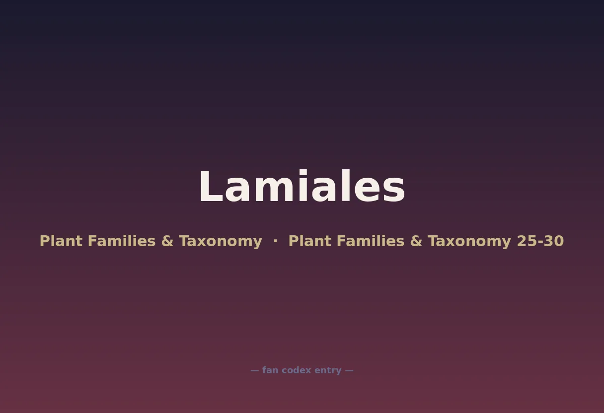 Lamiales